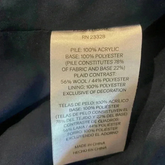 Pendleton Sherpa Wool Zip Up Jacket Coat Women’s Size S Blue - Picture 5 of 8